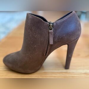 Nine West Brown Ankle Booties Heels Size 8.5 - Limited Time Offer Free Shipping!